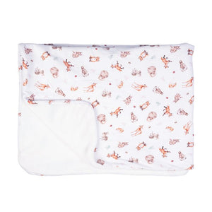 Wrendale Design 'LITTLE FOREST' WOODLAND ANIMAL BABY BLANKET