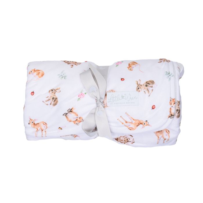 Wrendale Design 'LITTLE FOREST' WOODLAND ANIMAL BABY BLANKET