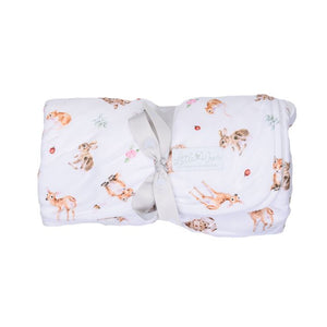 Wrendale Design 'LITTLE FOREST' WOODLAND ANIMAL BABY BLANKET (HE)