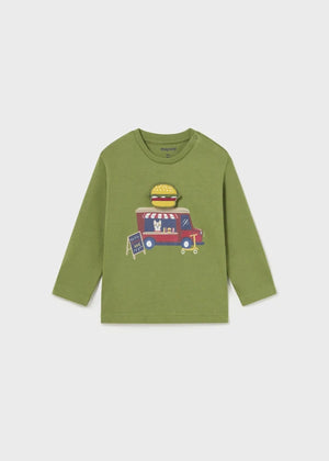 Mayoral 2024-27 Long Sleeve Food Truck Graphic T-Shirt (STHE)