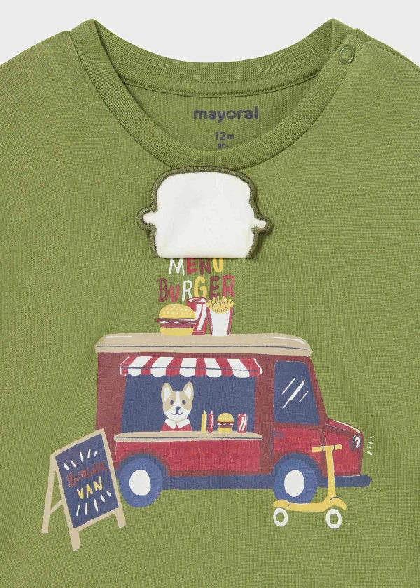 Mayoral 2024-27 Long Sleeve Food Truck Graphic T-Shirt