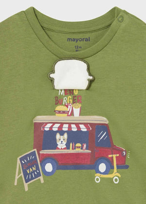 Mayoral 2024-27 Long Sleeve Food Truck Graphic T-Shirt