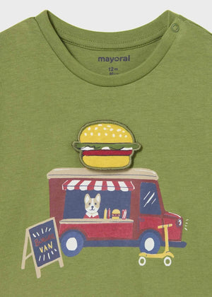 Mayoral 2024-27 Long Sleeve Food Truck Graphic T-Shirt