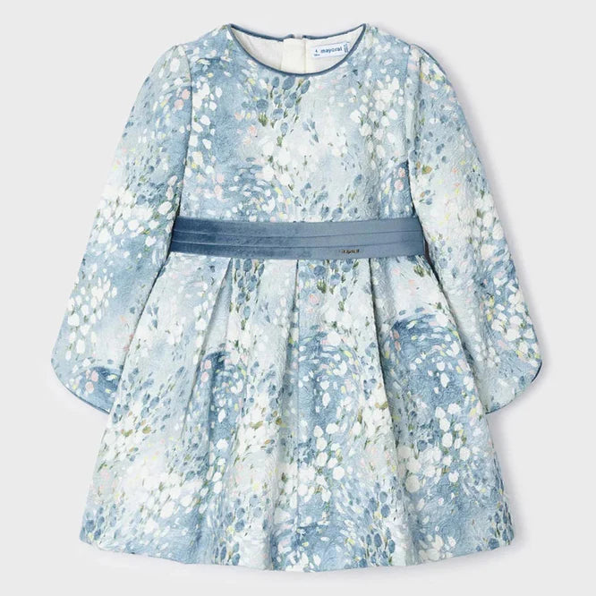 Mayoral 4913 Jacquard Dress - Bluebell (STHE)