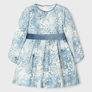 Mayoral 4913 Jacquard Dress - Bluebell (STHE)