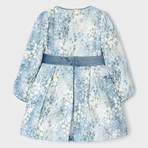 Mayoral 4913 Jacquard Dress - Bluebell (STHE)