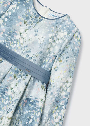 Mayoral 4913 Jacquard Dress - Bluebell (STHE)