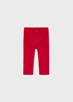 Mayoral 563 Long Pants ECOFRIENDS Slim Fit -Red