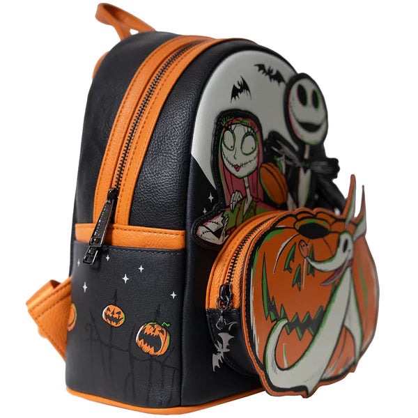disney classics christmas glow-in-the-dark loungefly mini backpack Disney 100 Nightmare Before Christmas Glow-in-the-Dark Mini Backpack