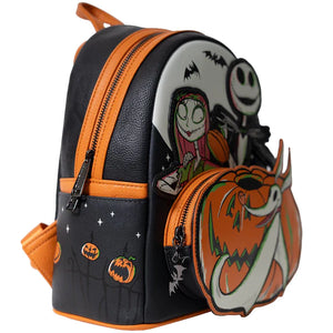 jack and sally mini backpack Loungefly The Nightmare Before Christmas Disney 100 Glow-in-the-Dark M – Poppeas, LLC