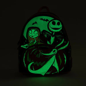Loungefly The Nightmare Before Christmas Disney 100 Glow-in-the-Dark Mini Backpack
