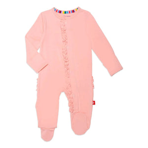 Magnetic Me Peach Pop Footie with Ruffles (HE)