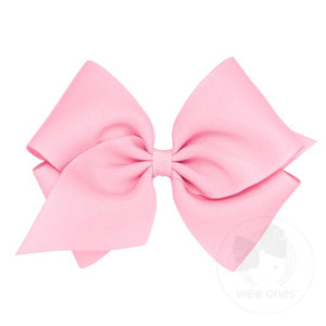 Wee Ones MKB Mini King Classic Grosgrain Girls Hair Bow (Plain Wrap)