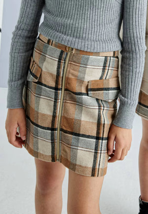 Mayoral 7973-59 Plaid Skirt for Girls (STHE)