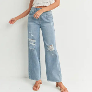 JBP Skater Jeans DP663N Minimal Distressed Light