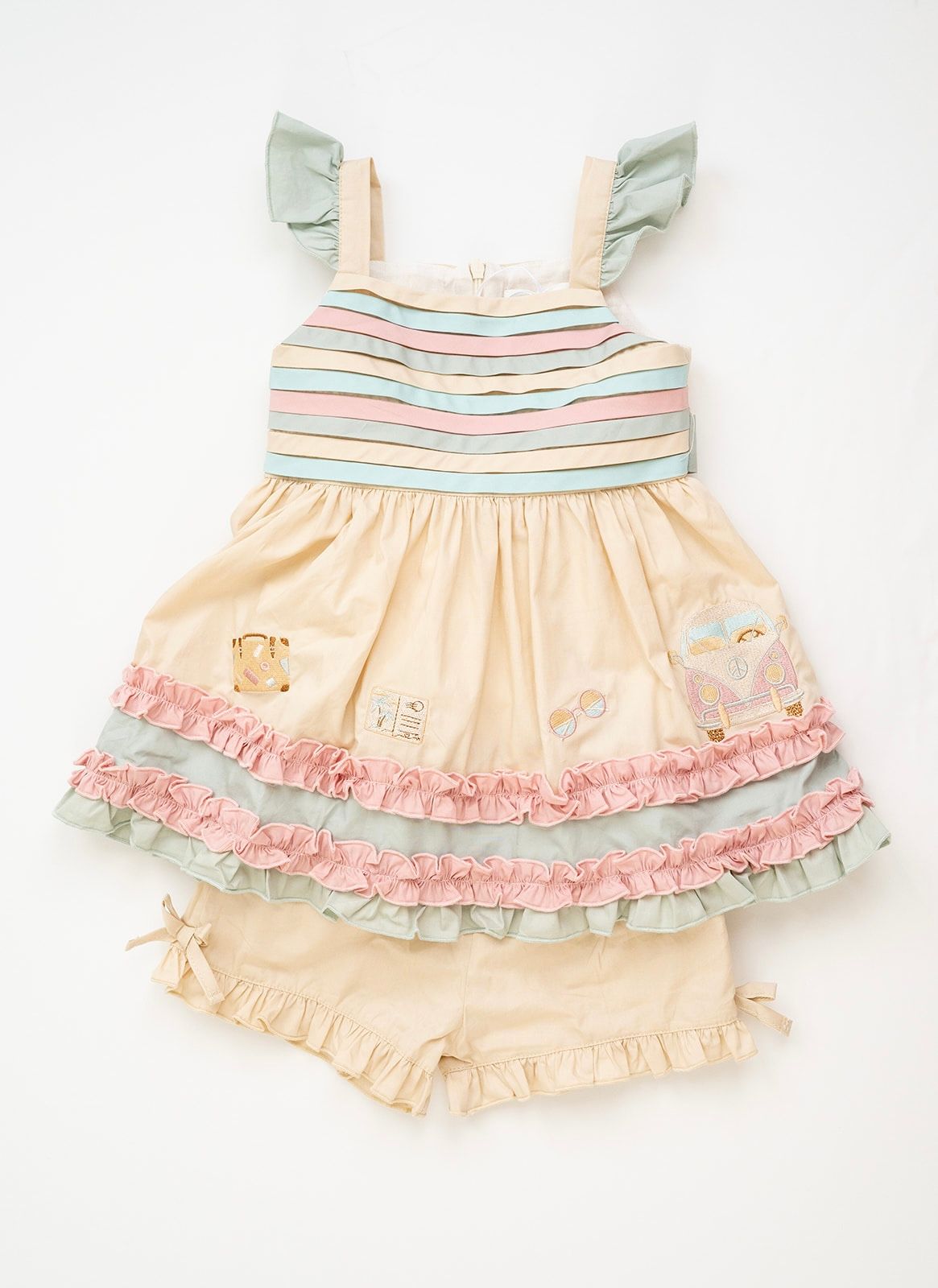 Evie's Closet S24-129C Summer Travels Tunic Set (STHE)