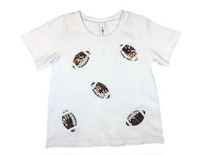 ML KIDS WHITE FOOTBALL TSHIRT GTOO6