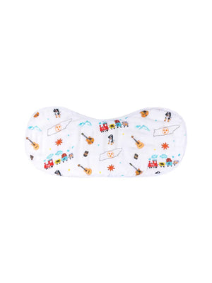 Little Hometown Tennessee Baby 2-in-1 Burp Cloth and Bib (Unisex)