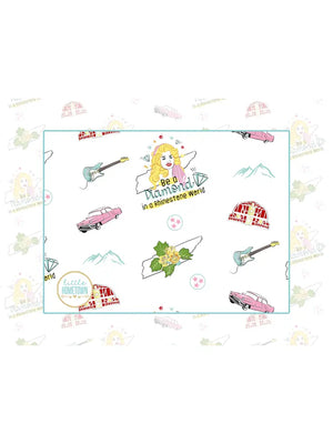 Little Hometown Tennessee Baby Floral 2-in-1 Burp Cloth and Bib (STHE)
