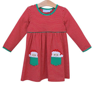 Trotter Street Santa Pocket Dress (STHE) – Poppeas, LLC