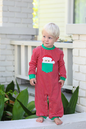 Trotter Street Santa Pocket Romper (STHE)