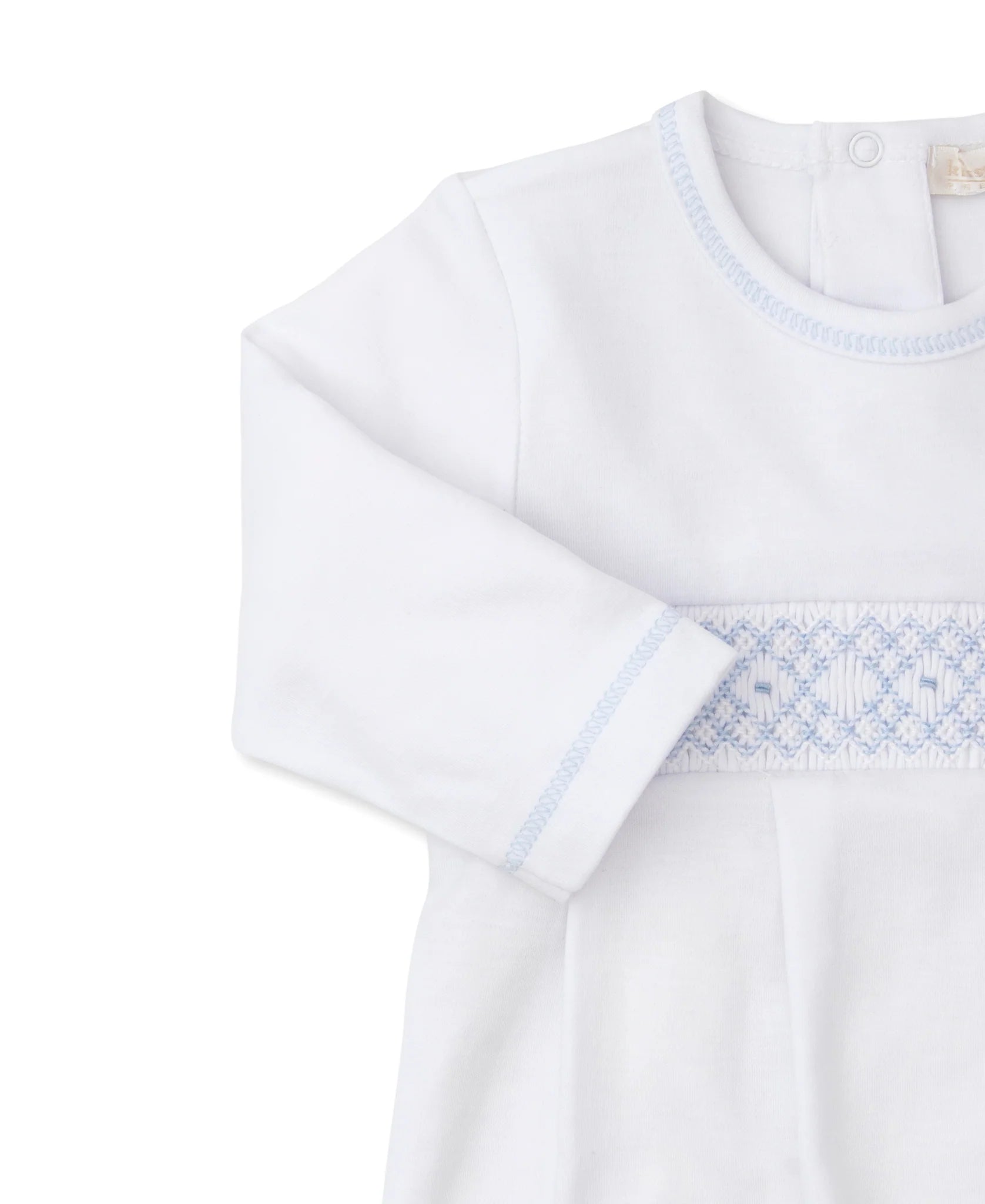 Kissy Kissy KBW10097N Blue/White Hand Smocked Sack Gown  (HE)