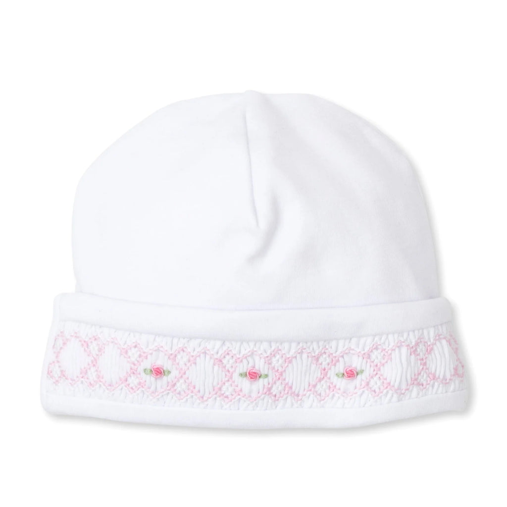 Kissy Kissy KG510110N Pink/White Hand Smocked Hat  (HE)