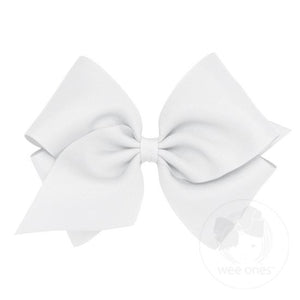 Wee Ones MKB Mini King Classic Grosgrain Girls Hair Bow (Plain Wrap)