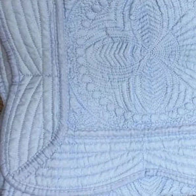 Zsa Zsa and Lolli Blue Monogram Quilt