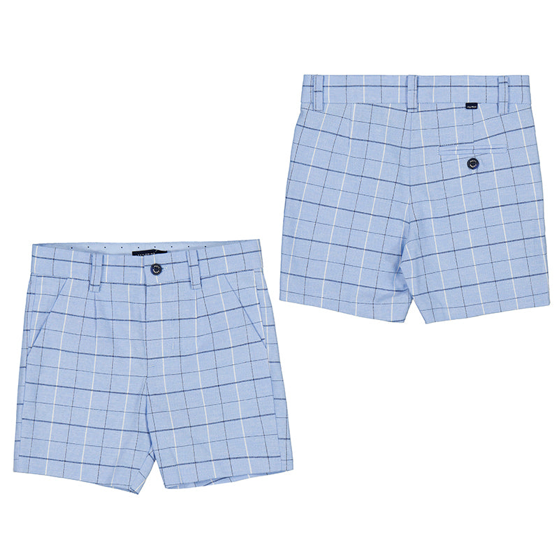 Mayoral 1284-080 Blue Linen Dressy Shorts (HE)