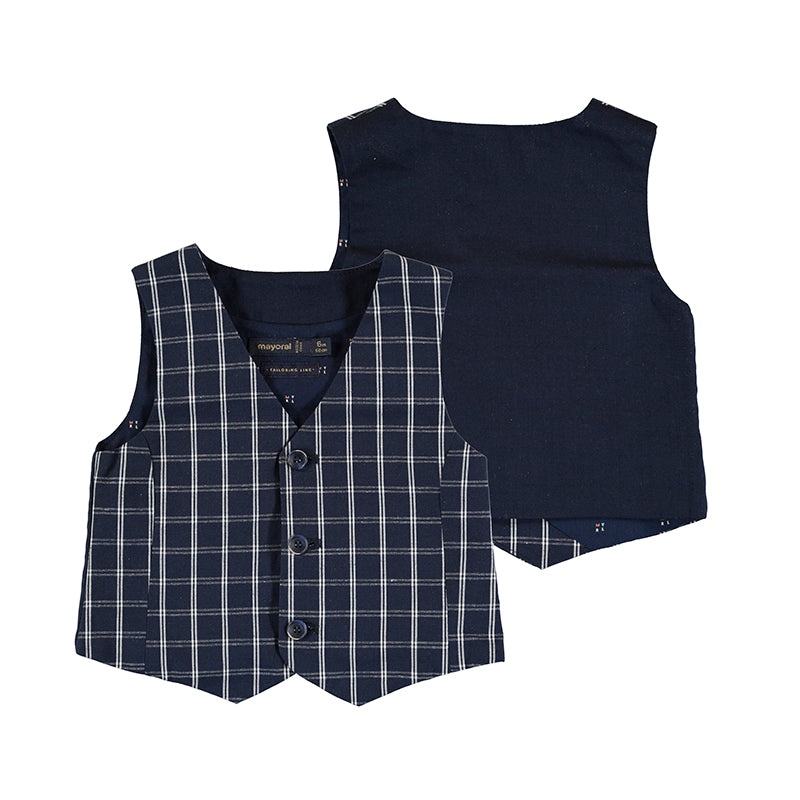 Mayoral 1353-021 Navy Dress Vest  Pairs With 1232-021