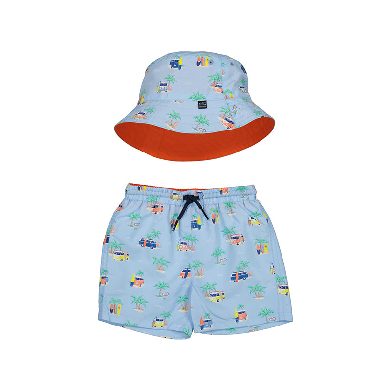 Mayoral 1640 Swim Short and Hat Set (HE)