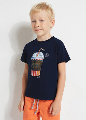 Mayoral 3014-040 Navy Graphic T-Shirt (HE)