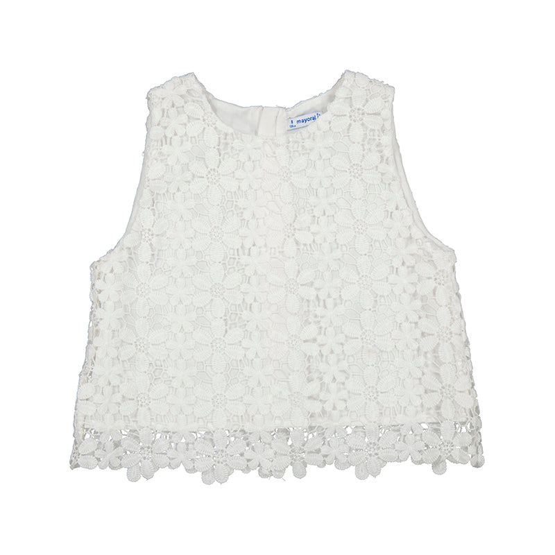 Mayoral 6064-078 Lace White Top (STHE)