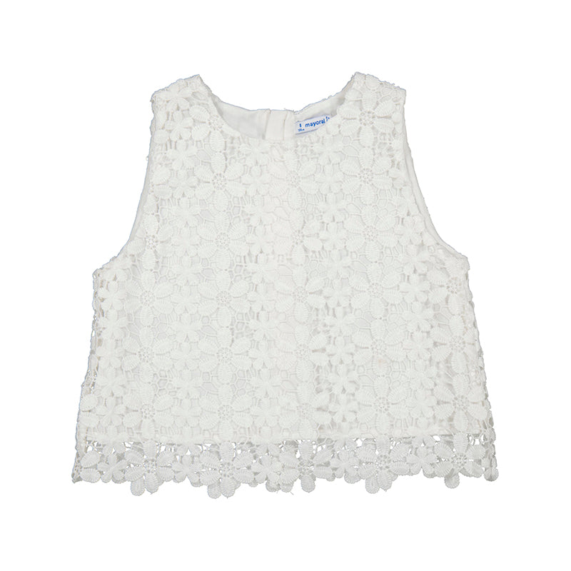 Mayoral 6064-078 Lace White Top