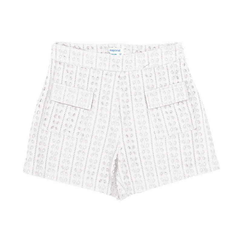 Mayoral 06237-092 White Shorts