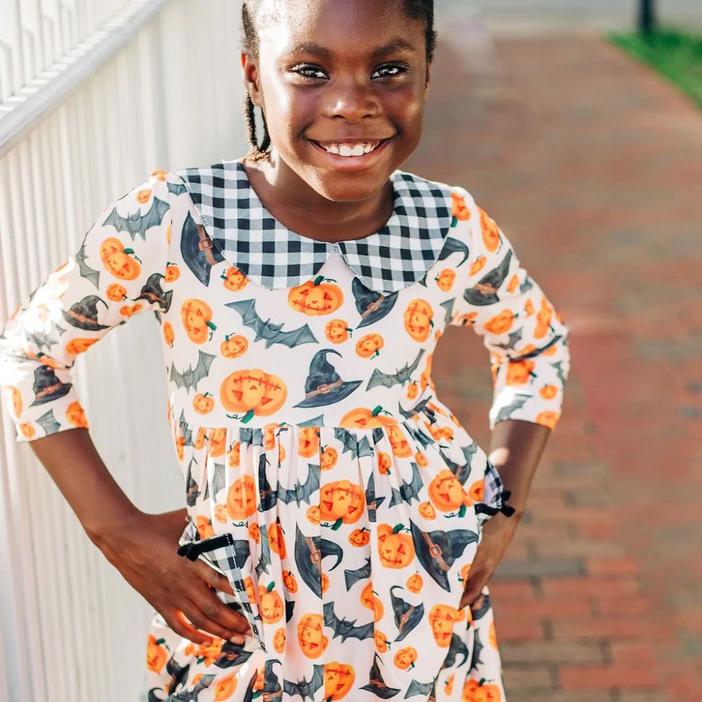 Sugar Bee Hats & Bats Twirl Dress