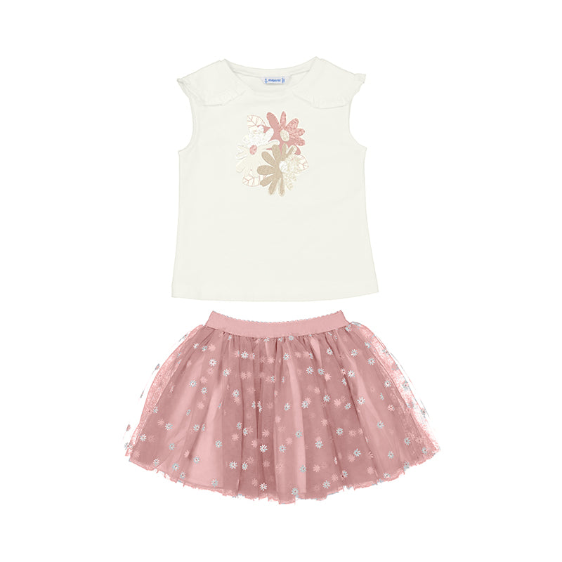 Mayoral 3950 Blush Skirt Set (STHE)