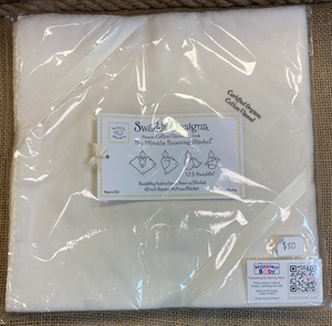 Swaddle Designs White Receiving Blanket