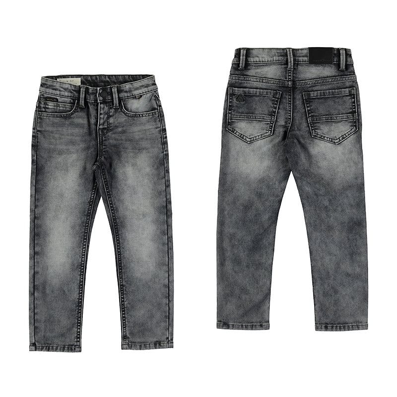 Mayoral 4556 Soft Denim Jeans-Grey (HE)