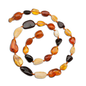 Cherished Moments Amber Teething Necklace MultiColor Polished