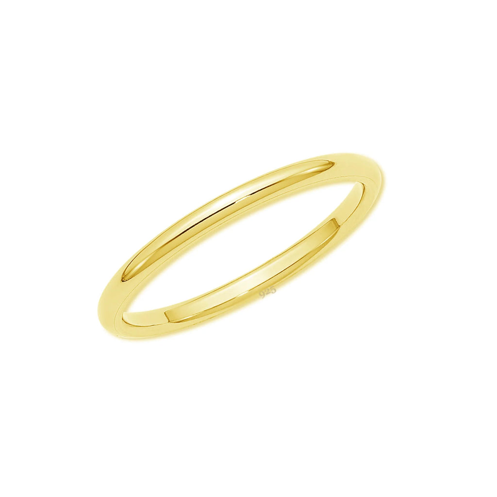 Cherished Moments 14K Gold-Plated Baby Ring - 2mm Band
