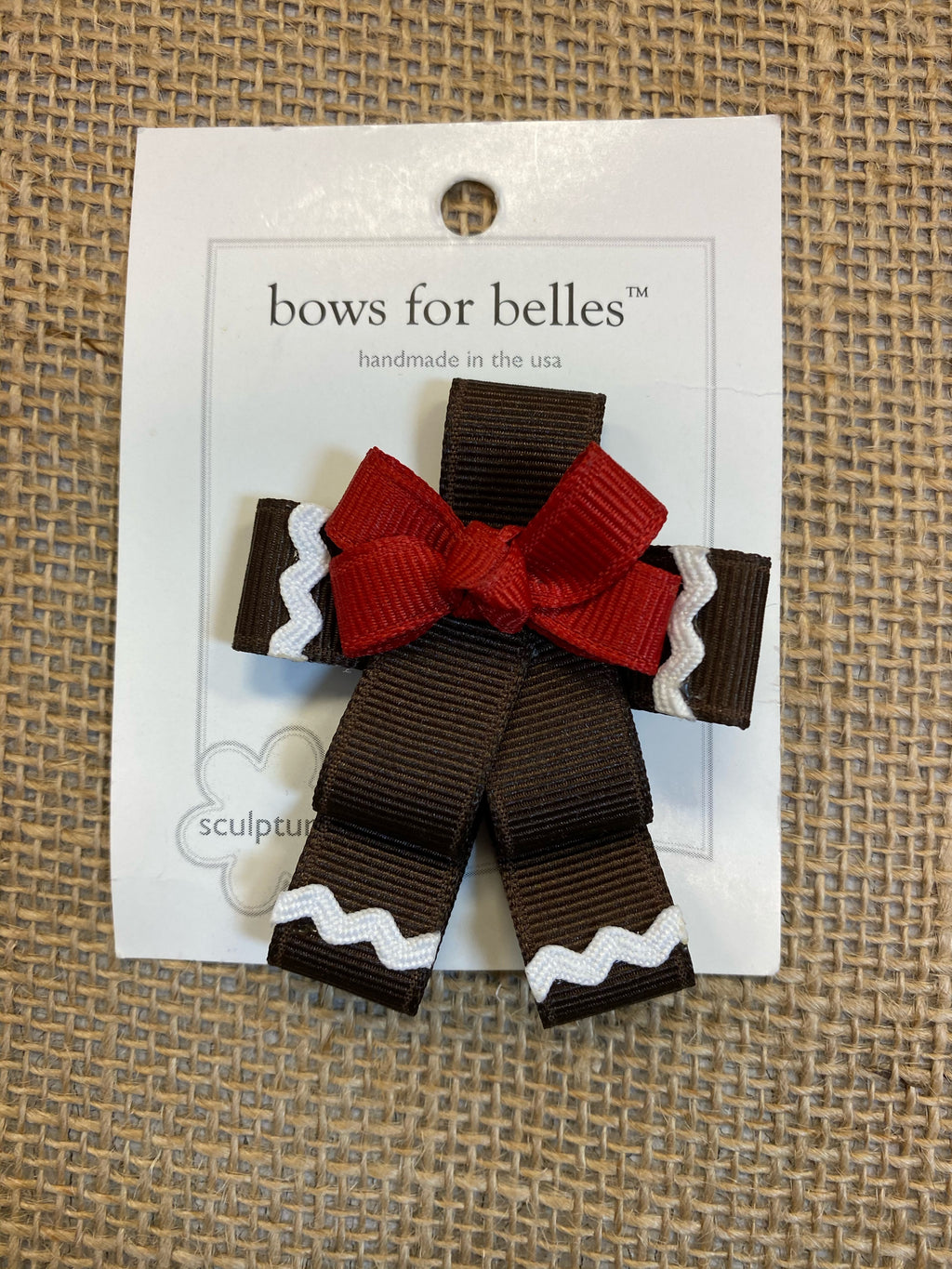 Bows for Belles Gingerbread Man Bow