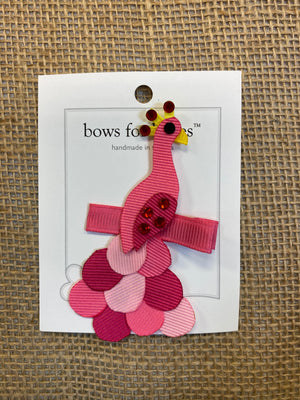 Bows for Belles Pink Bird Bow