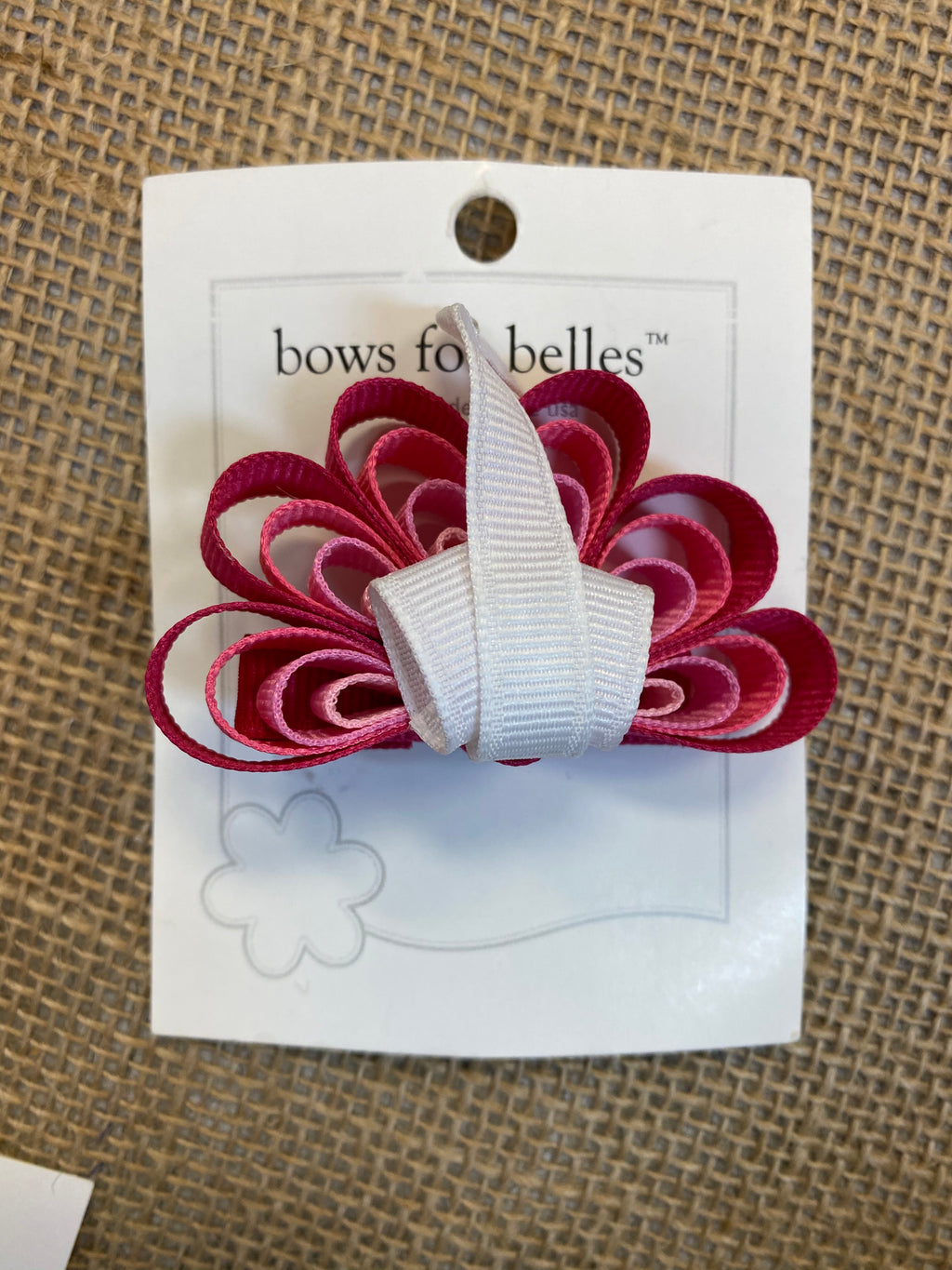 Bows for Belles Pink Flower Bow