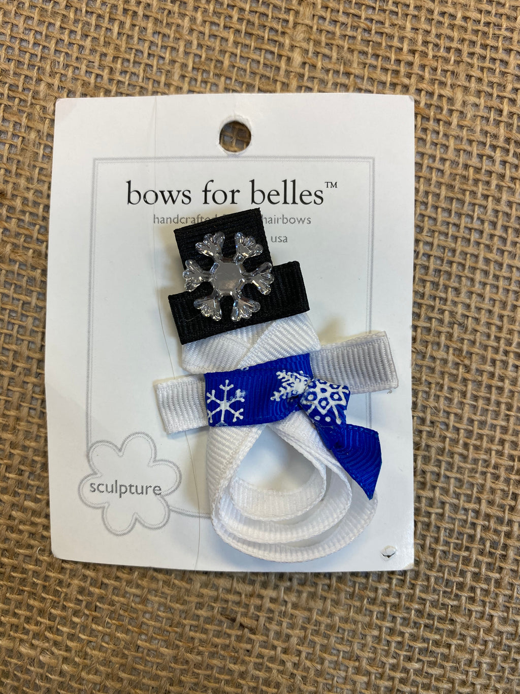 Bows for Belles Snowman Bow