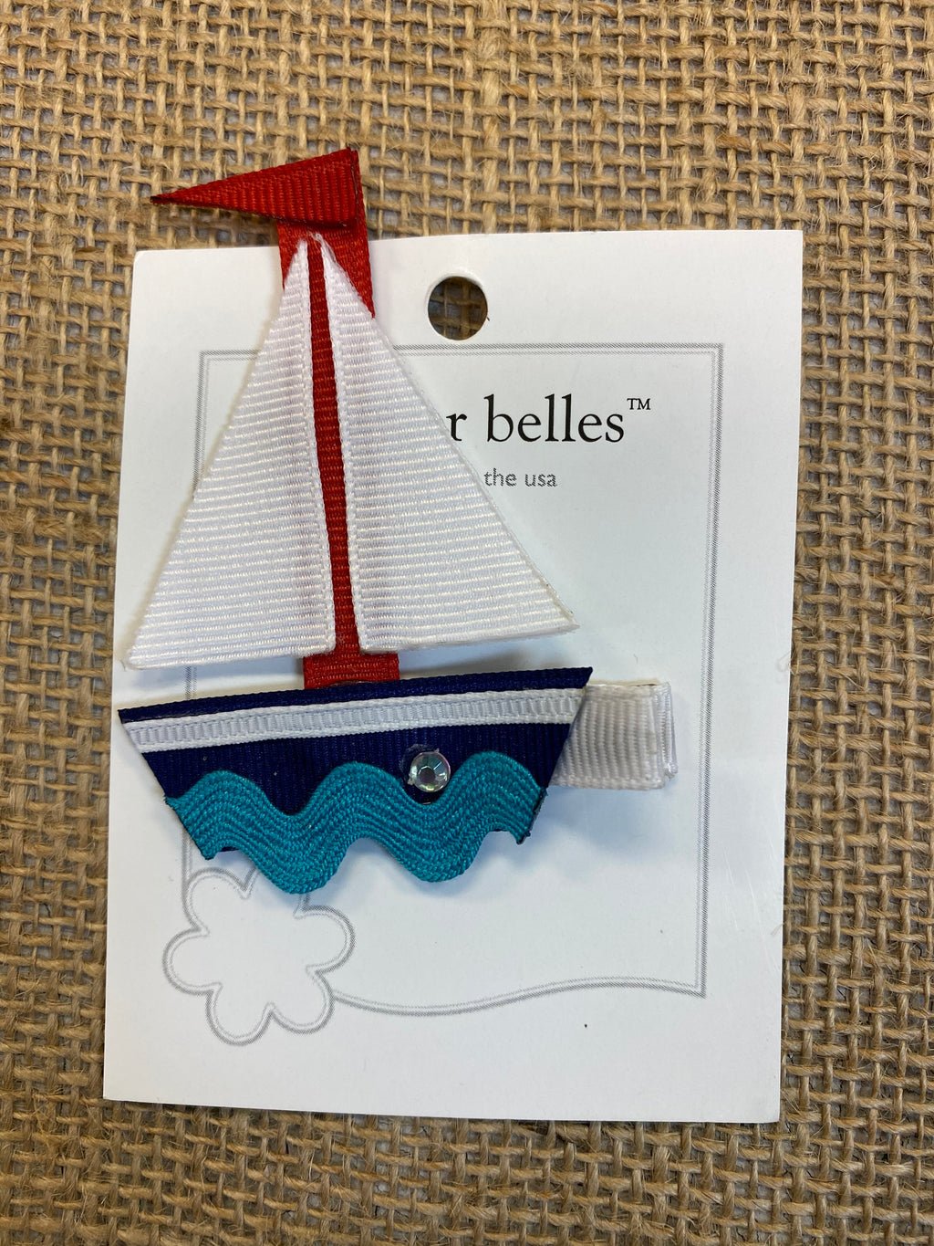 Bows for Belles Sailboat with Red Flag
