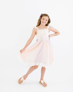 Evie's Closet Lavender Rainbow Simplicity Dress