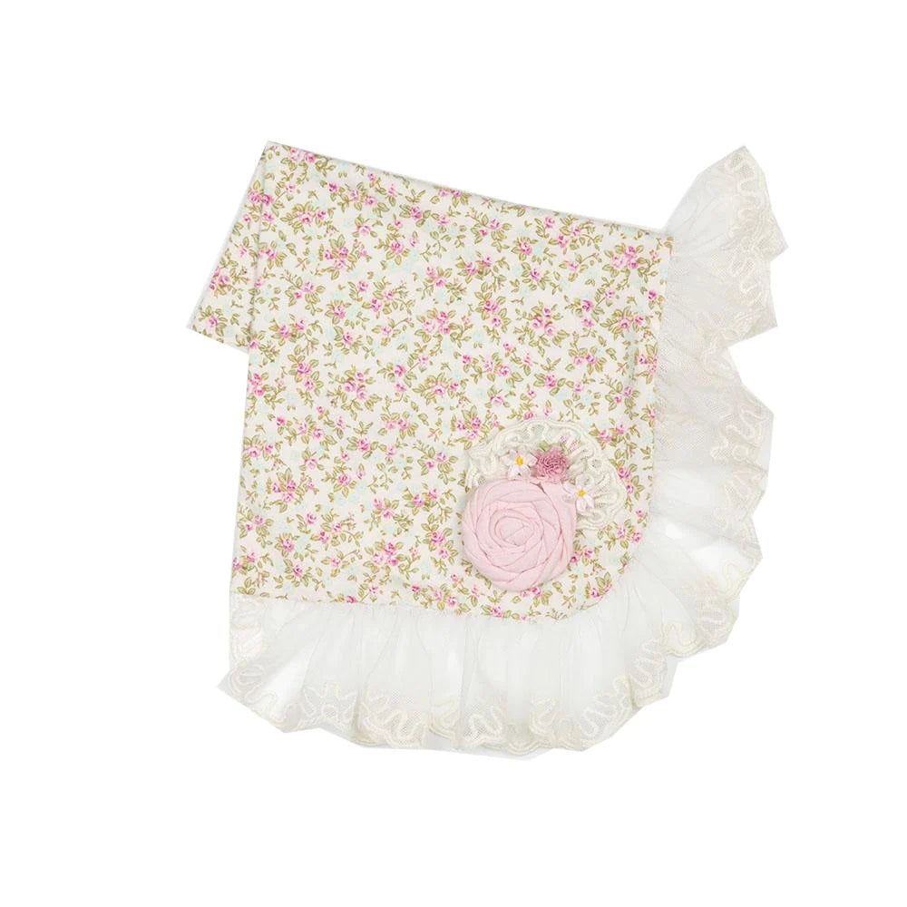 Haute Baby Sweet Pea Baby Girls Receiving Blanket TSW03 (STHE)
