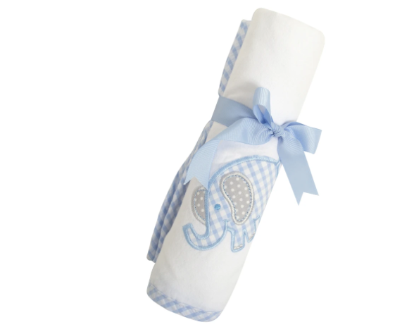 3 Marthas Receiving Swaddle Blanket Elephant (HE)&(STHE)